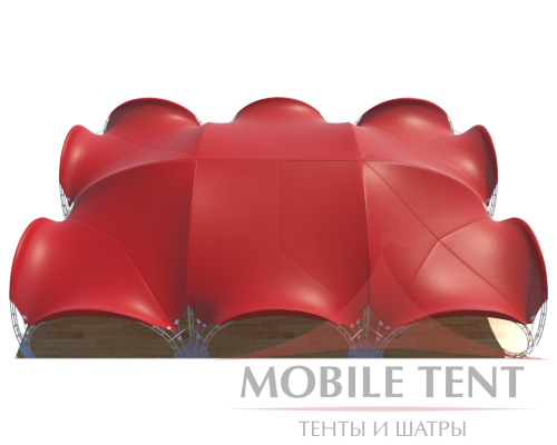 Арочный шатёр 24х16 — 384 м² Схема