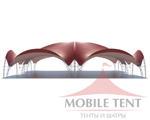 Арочный шатёр 25х20 — 500 м² Схема 2