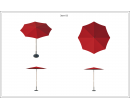 Зонт для кафе Standart диаметр 2 Схема 1